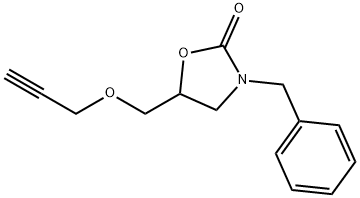 3-Benzyl-5-[(2-propynyloxy)methyl]oxazolidin-2-one Structure