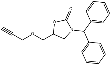 3-(Diphenylmethyl)-5-[(2-propynyloxy)methyl]-2-oxazolidinone|