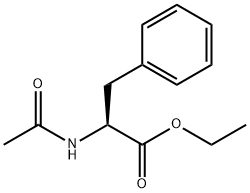 (2S)-2-(アセチルアミノ)-3-フェニルプロピオン酸エチル 化学構造式