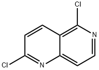 1,6-NAPHTHYRIDINE, 2,5-DICHLORO- Structure