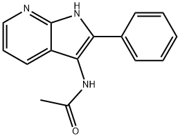 N-(2-Phenyl-1H-pyrrolo[2,3-b]pyridin-3-yl)acetamide Structure