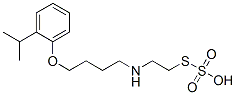 Thiosulfuric acid hydrogen S-[2-[[4-(2-isopropylphenoxy)butyl]amino]ethyl] ester Structure