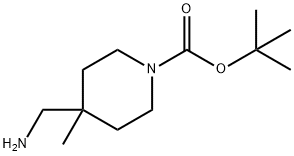 4-(氨基甲基)-4-甲基哌啶-1-甲酸叔丁酯,236406-22-7,结构式