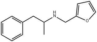 N-フルフリル-α-メチルベンゼンエタンアミン 化学構造式