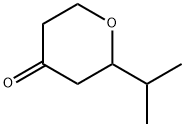 2-异丙基四氢吡喃-4-酮, 23659-45-2, 结构式