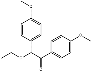 2-ethoxy-4'-methoxy-2-(p-methoxyphenyl)acetophenone Struktur