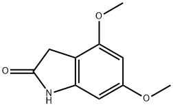 4,6-二甲氧基二氢吲哚-2-酮 结构式