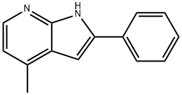 4-メチル-2-フェニル-1H-ピロロ[2,3-b]ピリジン 化学構造式