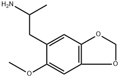 1-(6-methoxybenzo[1,3]dioxol-5-yl)propan-2-amine Struktur