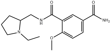 3-[(1-Ethyl-2-pyrrolidinyl)methylcarbamoyl]-4-methoxybenzamide Structure