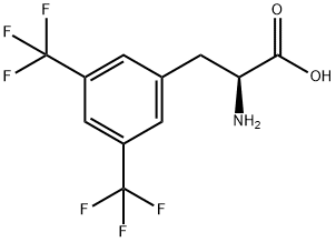3,5-ビス(トリフルオロメチル)-DL-フェニルアラニン 化学構造式