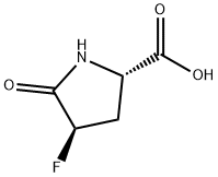 L-Proline, 4-fluoro-5-oxo-, (4R)- (9CI) Struktur
