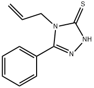 4-アリル-5-フェニル-4H-1,2,4-トリアゾール-3-チオール 化学構造式