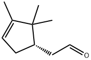 (S)-2,2,3-trimethylcyclopent-3-ene-1-acetaldehyde Structure