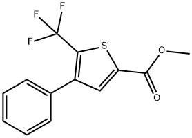 METHYL 4-PHENYL-5-(TRIFLUOROMETHYL)THIOPHENE-2-CARBOXYLATE Struktur