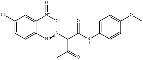 2-[(4-氯-2-硝基苯基)偶氮]-N-(4-甲氧基苯基)-3-氧代]丁酰胺 结构式