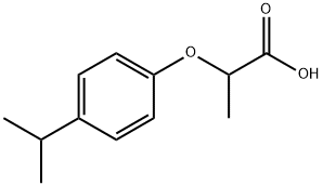 2-(4-イソプロピルフェノキシ)プロパン酸 化学構造式