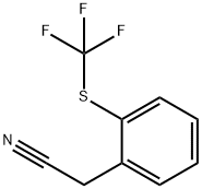 2-(2-((三氟甲基)硫代)苯基)乙腈 结构式