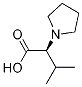 (S)-3-methyl-2-(pyrrolidin-1-yl)butanoic acid Struktur