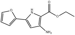 3-氨基-5-(呋喃-2-基)-1H-吡咯-2-甲酸乙酯,237435-96-0,结构式
