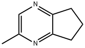 5-メチル-6,7-ジヒドロ-5H-シクロペンタピラジン 化学構造式