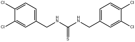 1,3-ビス(3,4-ジクロロベンジル)チオ尿素 化学構造式