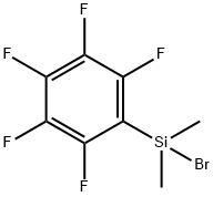 Dimethyl(pentafluorophenyl)silyl bromide Structure