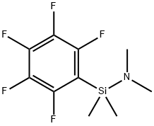 Dimethyl[dimethyl(pentafluorophenyl)silyl]amine Struktur