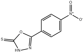 1,3,4-Oxadiazole-2(3H)-thione, 5-(4-nitrophenyl)- Struktur