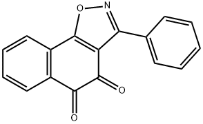 3-Phenylnaphth[2,1-d]isoxazole-4,5-dione Struktur