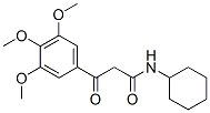 N-Cyclohexyl-2-(3,4,5-trimethoxybenzoyl)acetamide 结构式