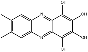 7,8-Dimethyl-1,2,3,4-tetrahydroxyphenazine Structure
