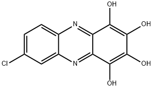 7-Chloro-1,2,3,4-tetrahydroxyphenazine,23774-10-9,结构式