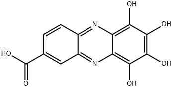 6,7,8,9-Tetrahydroxy-2-phenazinecarboxylic acid,23774-11-0,结构式