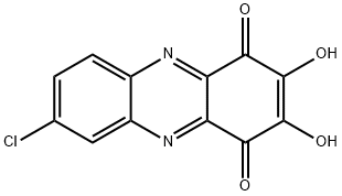 7-Chloro-2,3-dihydroxy-1,4-phenazinedione Structure