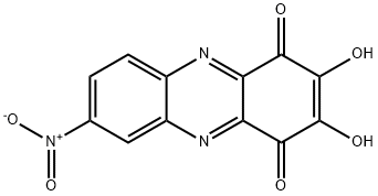 2,3-Dihydroxy-7-nitro-1,4-phenazinedione 结构式