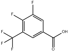 3,4-二氟-5-(三氟甲基)苯甲酸,237761-76-1,结构式
