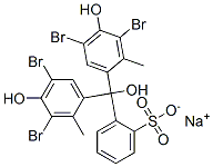 sodium o-[bis(3,5-dibromo-4-hydroxy-o-tolyl)hydroxymethyl]benzenesulphonate 结构式