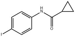 N-(4-ヨードフェニル)シクロプロパンカルボキサミド 化学構造式