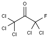 FLUOROPENTACHLOROACETONE Structure