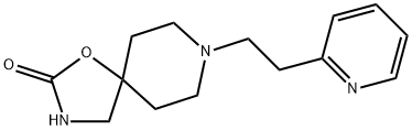 8-[2-(2-Pyridyl)ethyl]-1-oxa-3,8-diazaspiro[4.5]decan-2-one 结构式