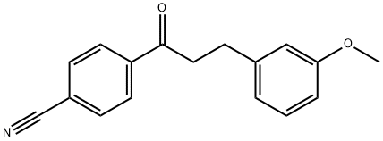 4'-CYANO-3-(3-METHOXYPHENYL)PROPIOPHENONE Structure