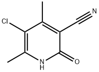 5-氯-2-羟基-4,6-二甲基烟腈, 23819-92-3, 结构式