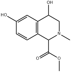 1,2,3,4-Tetrahydro-4,6-dihydroxy-2-methyl-1-isoquinolinecarboxylic acid methyl ester Struktur