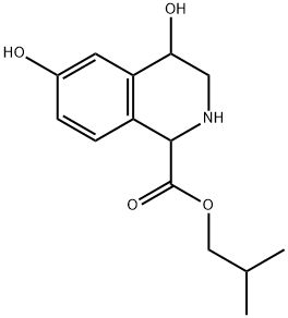 1,2,3,4-Tetrahydro-4,6-dihydroxy-1-isoquinolinecarboxylic acid isobutyl ester 结构式