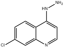 (7-クロロキノリン-4-イル)ヒドラジン 化学構造式