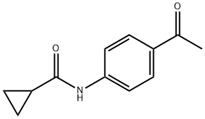 N-(4-acetylphenyl)cyclopropanecarboxamide Struktur
