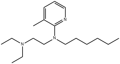 N-[2-(Diethylamino)ethyl]-N-hexyl-3-methyl-2-pyridinamine 结构式