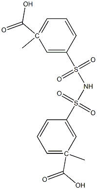 3,3'-(イミノジスルホニル)ビス(安息香酸メチル) 化学構造式