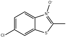 Benzothiazole, 6-chloro-2-methyl-, 3-oxide (8CI),23850-59-1,结构式